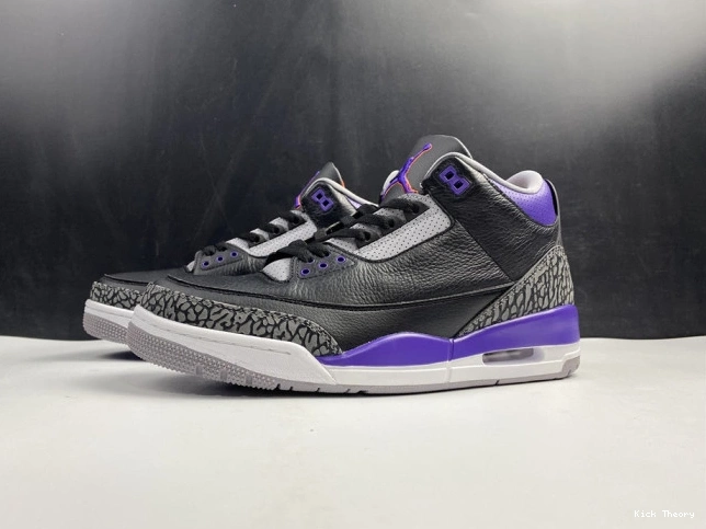Kicked Out Shoe Store Court Purple Retro Jordan 050 3 Air CT8532 Black 0820